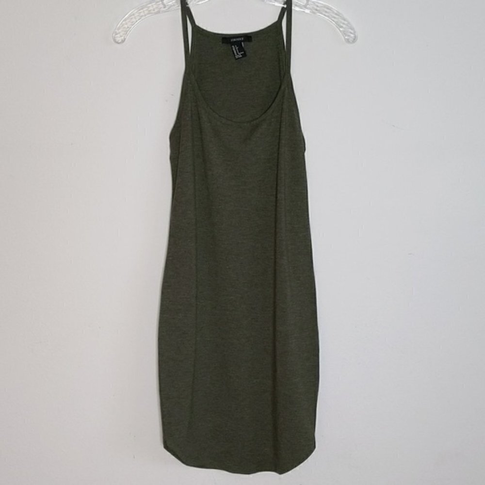 Forever 21 Green Tank Mini Dress
